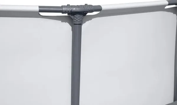New Bestway Steel Pro Max 457x122 cm Rund poolset över mark med pump, stege och lock Pooler