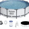 Discount Bestway Steel Pro Max 549x122 cm grå - komplett set Pooler