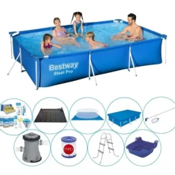 Outlet Steel Pro rektangulär 300x201x66 cm - Smart Swimming Pool Deal Pooler