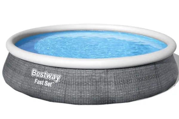 Bestway Swimming Pool - Fast Set - Paradise Flowers - 457 x 84 cm - Inklusive WAYS underhållspaket & filterpump