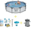 Outlet Swimming Pool - Steel Pro MAX - 366 x 76 cm - Inklusive WAYS underhållspaket, filterpump och markduk Pooler