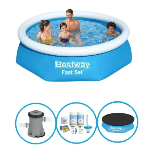 Best Swimming Pool Fast Set - Poolpaket - 244x61 cm Pooler