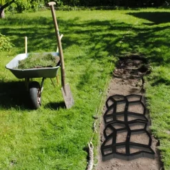 Betongform, 4x42x42 cm, Svart