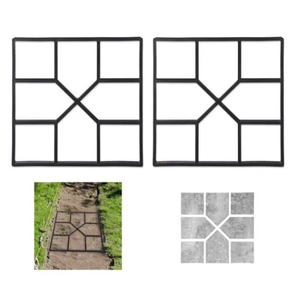 Outlet Betongformset, 4x40,5x40,5 cm, Svart Trädgårdsprydnader