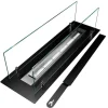 Bio-eldstad - Stål - Glas 65 cm - Svart - Bioetanol Vedeldade Kaminer