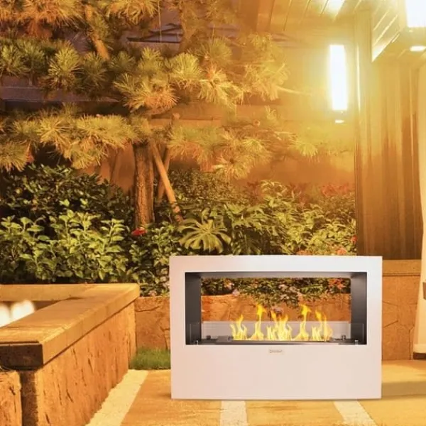 Online Bioetanolskamin - Giotto S Vit - 100x30x70 cm - Inomhus och utomhus - Utsläpp ovanpå Öppna Spisar