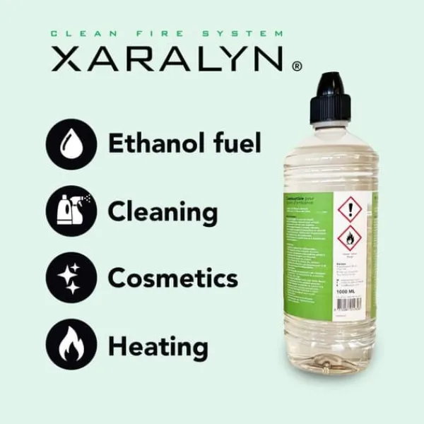 Bioethanol CL100 (12X 1 Liter) - 100 % ren bioetanol - Luktfri - Holländskt ursprung - Miljövänligt bränsle