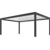 New BIOKLIMATISK PERGOLA SOMMAR GRÅ 6X4 SJÄLVSTÅENDE MOTORDRIVEN + LED Valvbågar, Spaljéer, Bersåer & Pergolor
