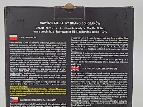 Best BIONAT GUANO-GÖDNINGSMEDEL FÖR BARRTRÄD 1 KG EKOLOGISK Gödningsmedel