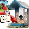Outlet Birdbuddy Smart Bird Feeder 2.0 Blå med solpanel För Fåglar & Småvilt