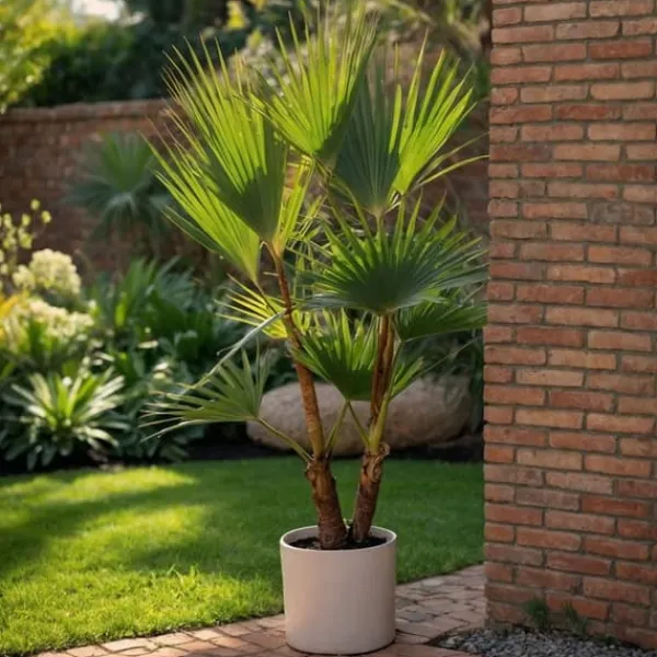 Blanda utomhuspalmer - Set om 3 - Outdoor Palmmix - Höjd 50-70cm - ⌀15cm