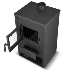 Viking Choice BLIST B2E Högeffektiv vedspis med vattenmantel, 15 kW, för centralvärmesystem