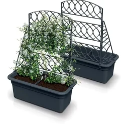 Outlet BLOMA HUS MED PERGOLA - ANTRACIT - PP-DBLO600 A Valvbågar, Spaljéer, Bersåer & Pergolor