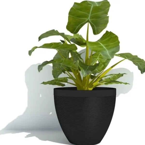New Blomkruka - GARDEN ID - Green Care Impact Svart-Ant - 30 x 26 cm - 10 års garanti - 100% återvunnen - UV-/frostbeständig Krukor & Växtbehållare