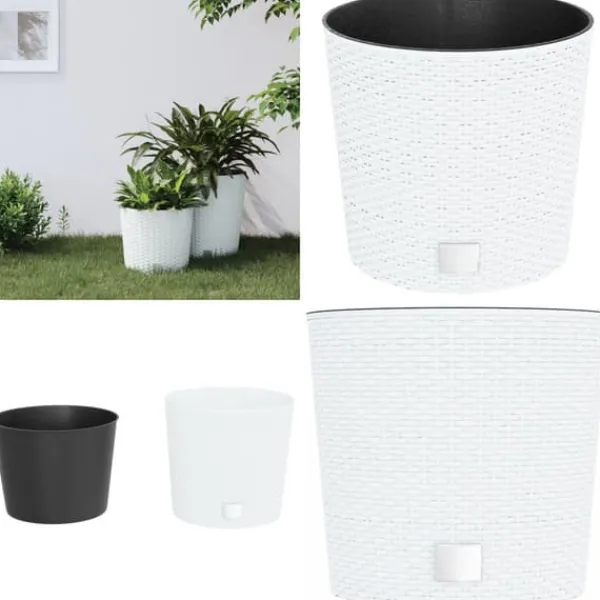 Online Blomkruka med avtagbar insida vit 15/15,3 L PP-rotting - Odlingslåda - Odlingslådor - Home & Living Krukor & Växtbehållare