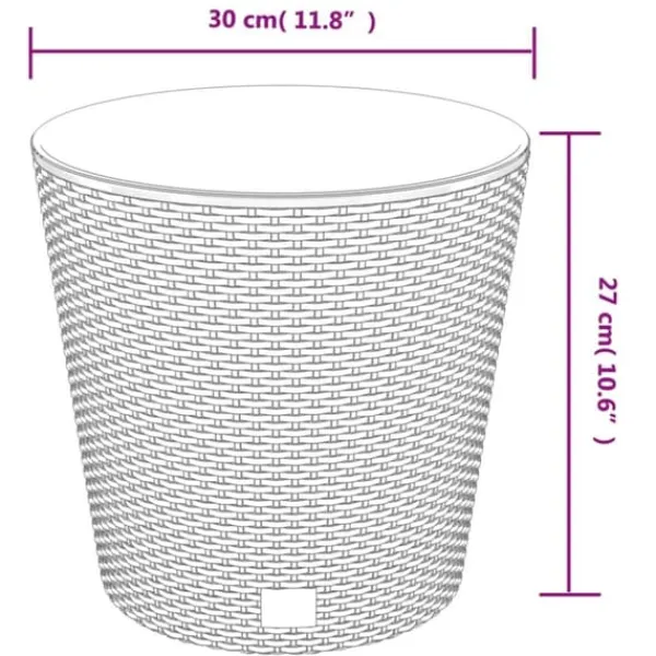 Online Blomkruka med avtagbar insida vit 15/15,3 L PP-rotting - Odlingslåda - Odlingslådor - Home & Living Krukor & Växtbehållare
