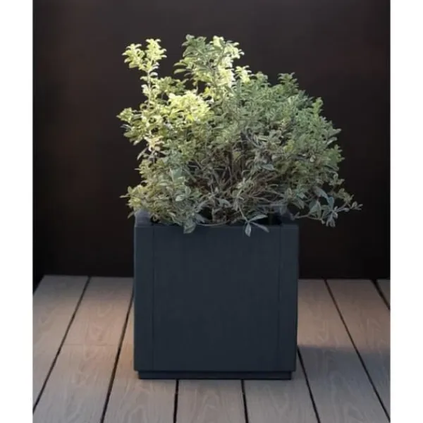 Best Blomlåda - ETHICA - Grafit - Fyrkantig - 38 L - STEFANPLAST Krukor & Växtbehållare