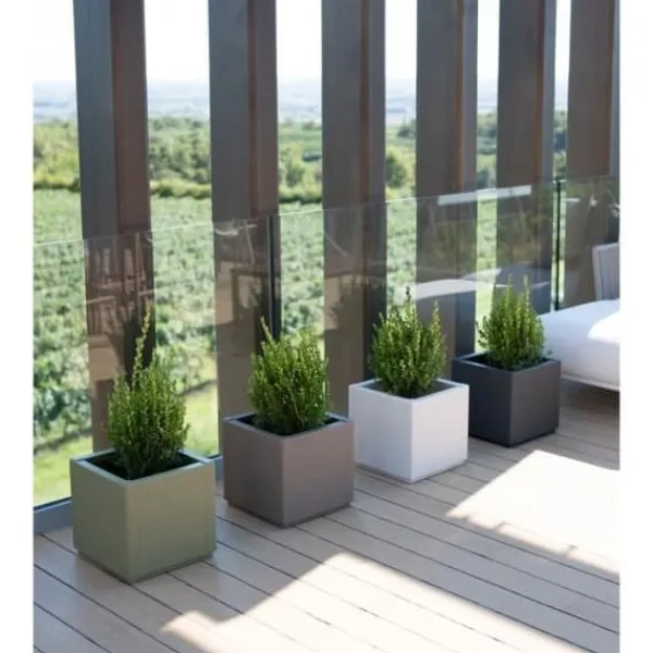 Best Blomlåda - ETHICA - Grafit - Fyrkantig - 38 L - STEFANPLAST Krukor & Växtbehållare