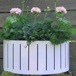 Best Blomlåda Väggampel Ventura Funky 45cm Vit Krukor & Växtbehållare