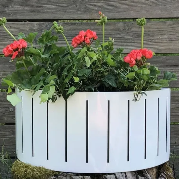 Best Blomlåda Väggampel Ventura Funky 45cm Vit Krukor & Växtbehållare