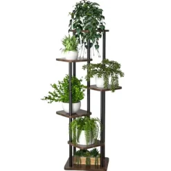 Sale BLOMRÄDD METALLSTÄD STÅENDE VÄXTER HYLLA 132 CM [BLOMRÄDD2] Växtställ