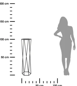 Blomstativ för växter svart 100 cm Växtställ