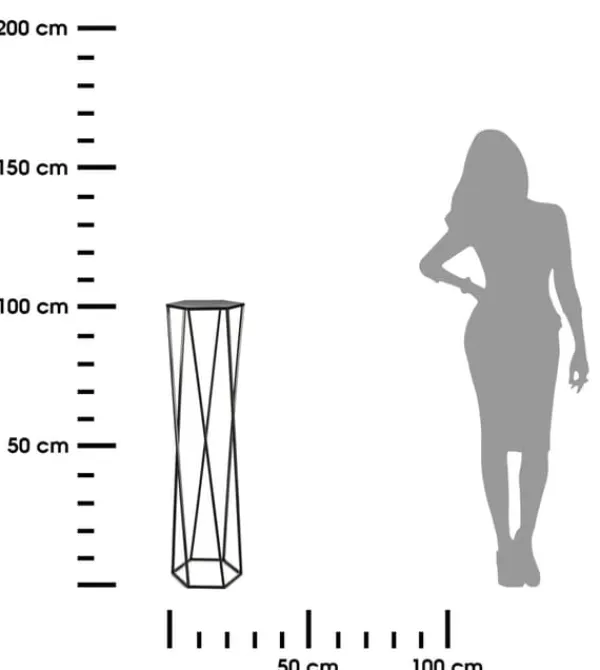 Blomstativ för växter svart 100 cm Växtställ