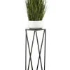 Blomstativ för växter svart 70 cm