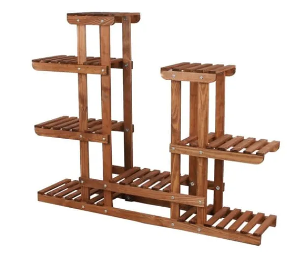 Online Blomsterlåda i trä för hemmet RKB /95x116x25/ Brun Växtställ