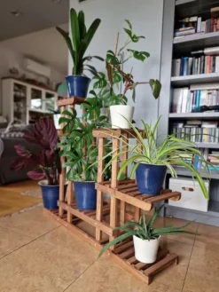Online Blomsterlåda i trä för hemmet RKB /95x116x25/ Brun Växtställ