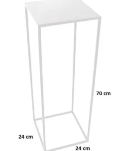 Outlet Blomsterställ LOFT MET 363 – 70 cm vit metall Krukor & Växtbehållare