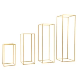 Discount Blomsterställ/Växtställ - Bord/fristående displayställ - 4-pack - 10 kg per ställ - Stål & plast - DIY placering för bröllop/dekor Trädgårdsprydnader