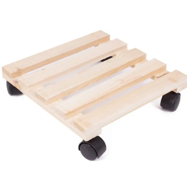 Online Blomvagn trä 30 x 30 cm Krukor & Växtbehållare