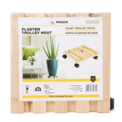 Online Blomvagn trä 30 x 30 cm Krukor & Växtbehållare