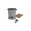 Clearance Bokashi Essential 15,3L kompostbehållare - Skaza - Inkluderar 1 kg aktivator - Grå Kompostering