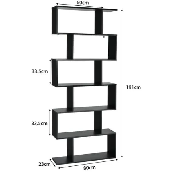 Online Bokhylla, 80x23x191 cm - Material: ingenjörsträ Beredskapsplaner