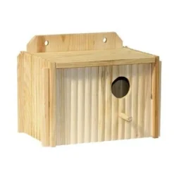 Bolåda för parakiter - KERBL - 21x13x13 cm - med integrerat bo och abborre