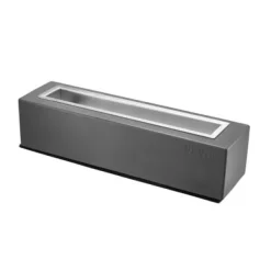 Bordeldad eldstadsskål, 38x10x13,5 cm, Ljusgrå, Betong