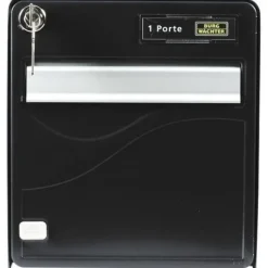 Box Burg Wachter Baltic 1 Door - Galvanized Steel - Side Opening - Black - Made in France