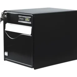 Box Burg Wachter Baltic 1 Door - Galvanized Steel - Side Opening - Black - Made in France