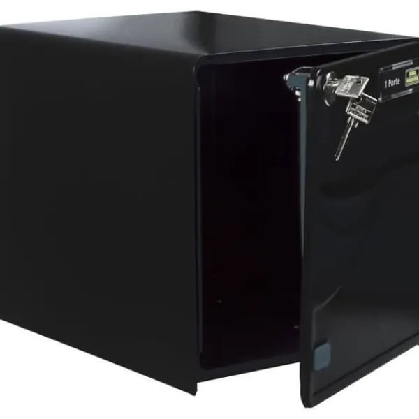 Box Burg Wachter Baltic 1 Door - Galvanized Steel - Side Opening - Black - Made in France