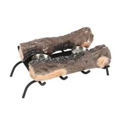 Hot Bracière - BRAZIER - med stenull och keramiskt trä - 2 stålbrännare - 40*30*23 cm Öppna Spisar