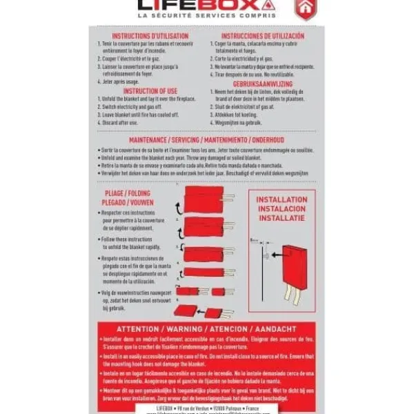 Brandfilt 1,2m x 1,8m
