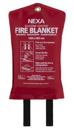 Sale Brandfilt NEXA silikon 120x180cm röd Brandfilt