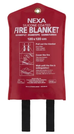 Clearance Brandfilt NEXA silikon 120x120cm röd Brandfilt