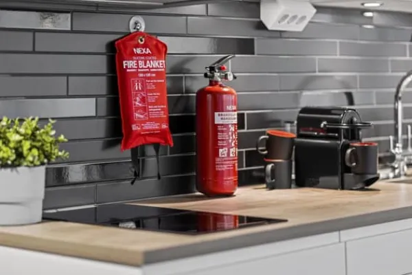 Clearance Brandfilt NEXA silikon 120x120cm röd Brandfilt