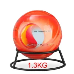 Best Brandpulverboll, Lättvikts 1,3 kg, Automatisk aktivering vid 70°C, Hög ljudnivå 150 dB Alarm Brandsläckare