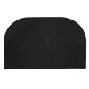 Brandsäker halvrund glasfibermatta - Dubbellager - Halksäker - Golvskydd - 19,7" x 39,4"