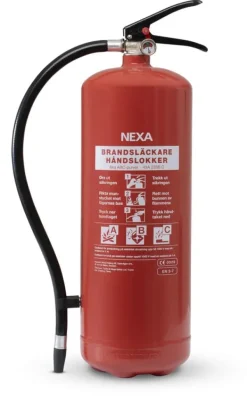 Online Brandsläckare NEXA 6kg pulver röd 43A Brandsläckare