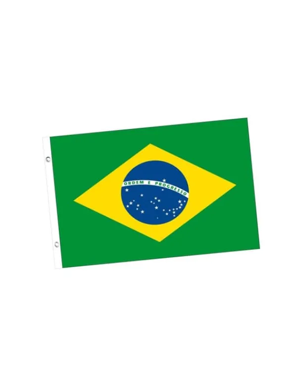 Clearance Brasilien supporterflagga 150x90 cm. Size-Standard Flaggor & Vindstrutar